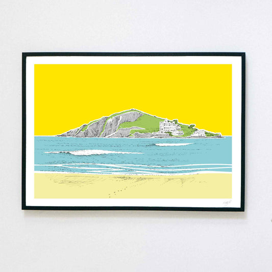 Burgh Island, Bantham by Nelly P. - Devon Art Print