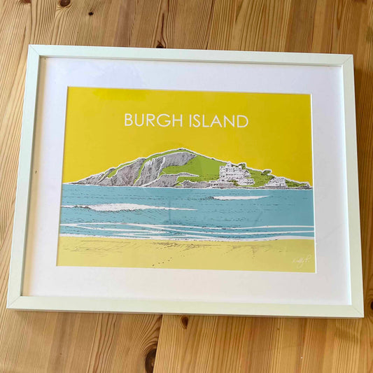 Burgh Island, Bantham by Nelly P. - South Devon Art Holiday Poster