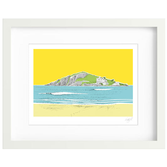 Burgh Island, Bantham by Nelly P. - Devon Art Print