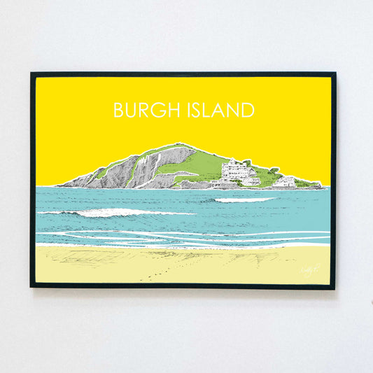 Burgh Island, Bantham by Nelly P. - South Devon Art Holiday Poster